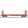 42′ Pulpwood Flatcar with Load - Ready to Run -- Maine Central 8050 (red), HO, Atlas Model Railroad Co. 20007586