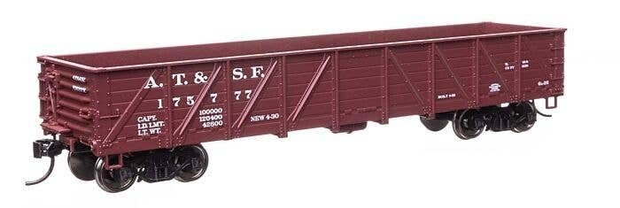40′ 50-Ton Drop Bottom Gondola - Ready to Run -- Santa Fe 175777, HO, WalthersMainline 56106
