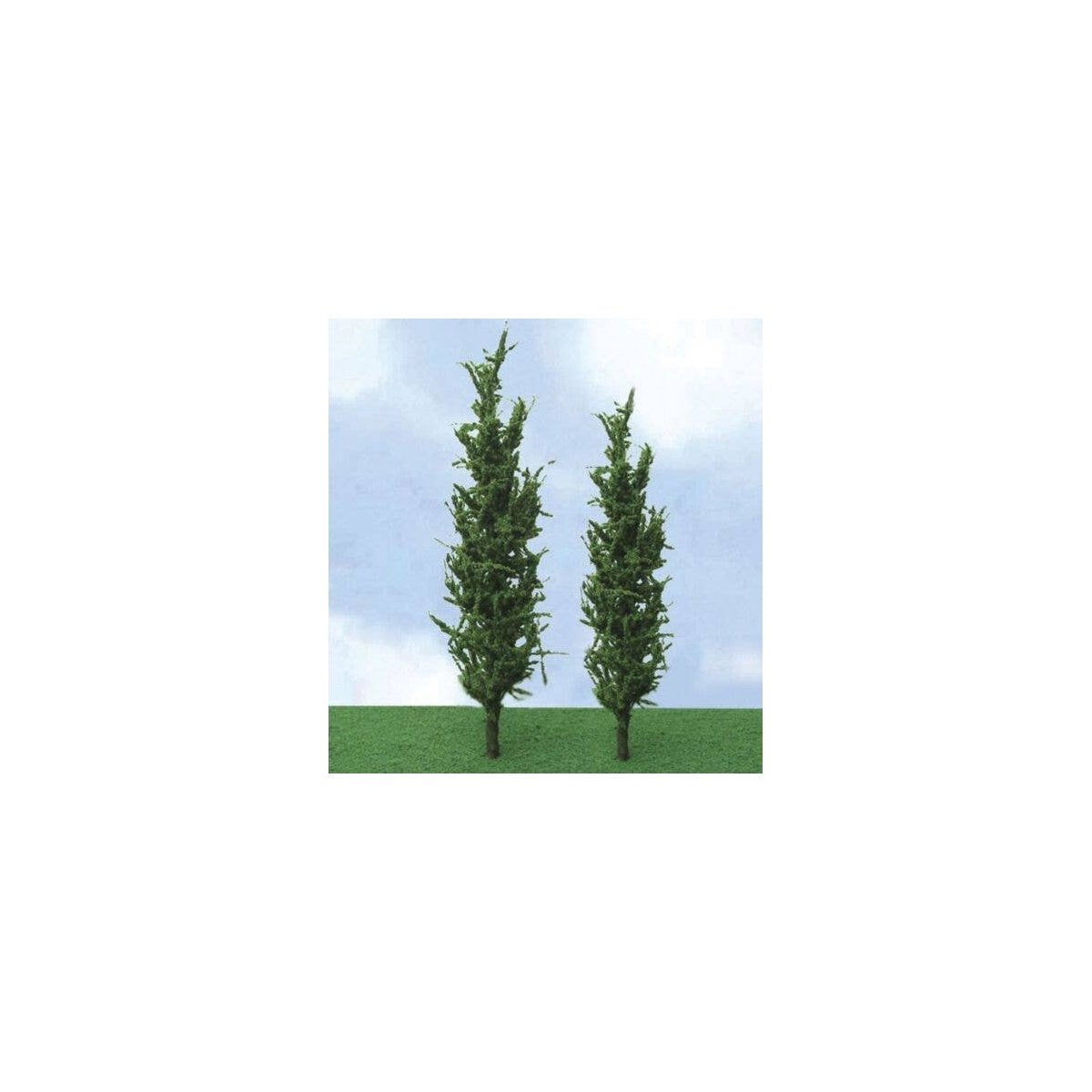 Poplar Trees - Pro Elite -- 7 - 8′ 17.8 - 20.3cm pkg(2), O, JTT Miniature Tree 92418
