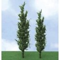 Poplar Trees - Pro Elite -- 7 - 8′ 17.8 - 20.3cm pkg(2), O, JTT Miniature Tree 92418