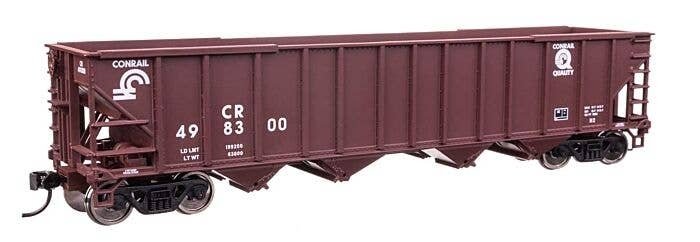 50′ 100-Ton 4-Bay Hopper - Ready to Run -- Conrail 498300, HO, WalthersMainline 57808
