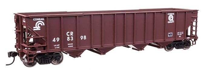 50′ 100-Ton 4-Bay Hopper - Ready to Run -- Conrail 498398, HO, WalthersMainline 57810