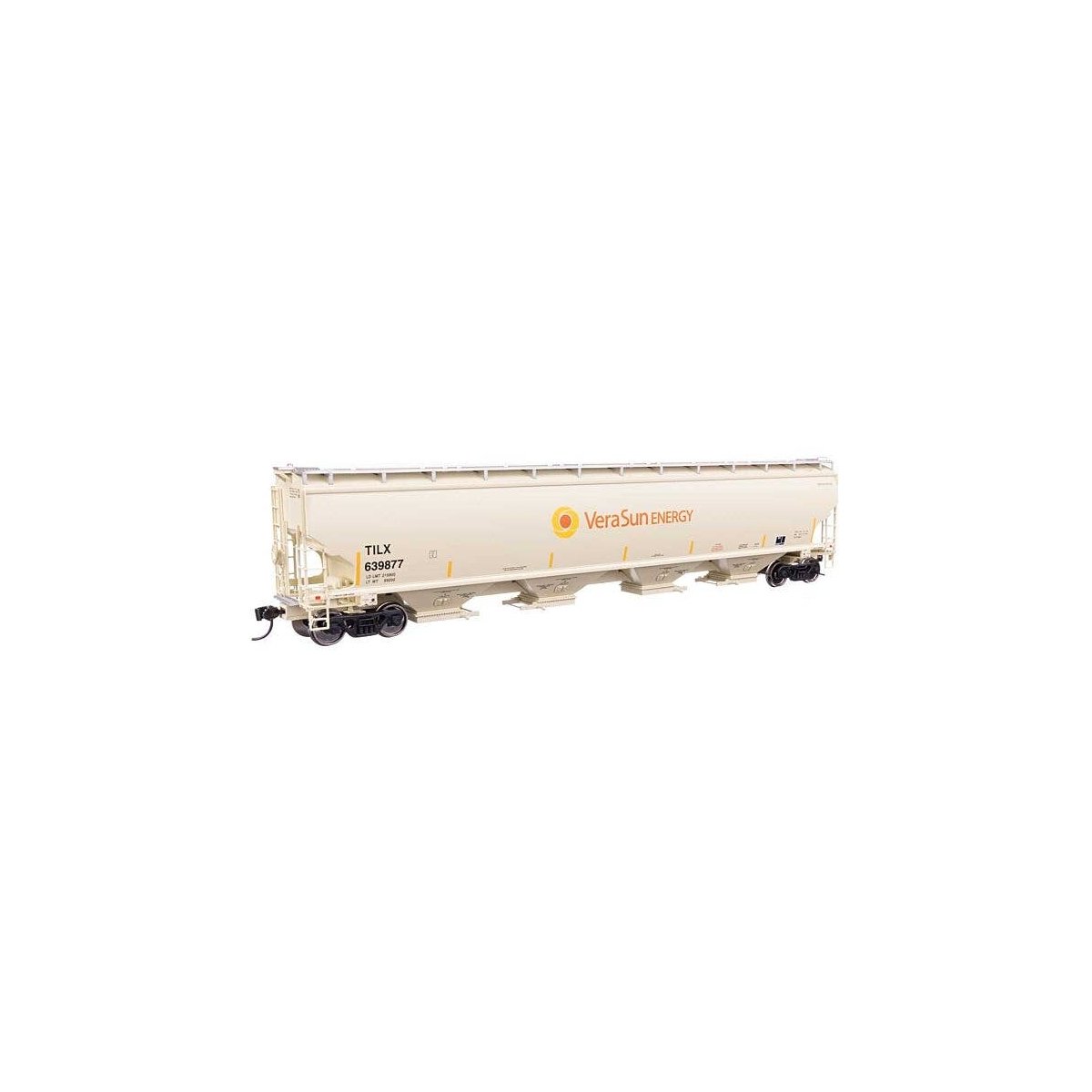 67′ Trinity 6351 4-Bay Covered Hopper - Ready to Run -- Vera Sun TILX 639877, HO, WalthersProto 110331