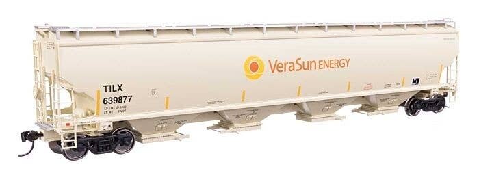 67′ Trinity 6351 4-Bay Covered Hopper - Ready to Run -- Vera Sun TILX 639877, HO, WalthersProto 110331