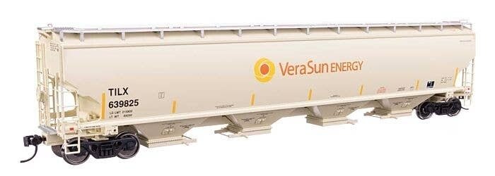 67′ Trinity 6351 4-Bay Covered Hopper - Ready to Run -- Vera Sun TILX 639825, HO, WalthersProto 110328