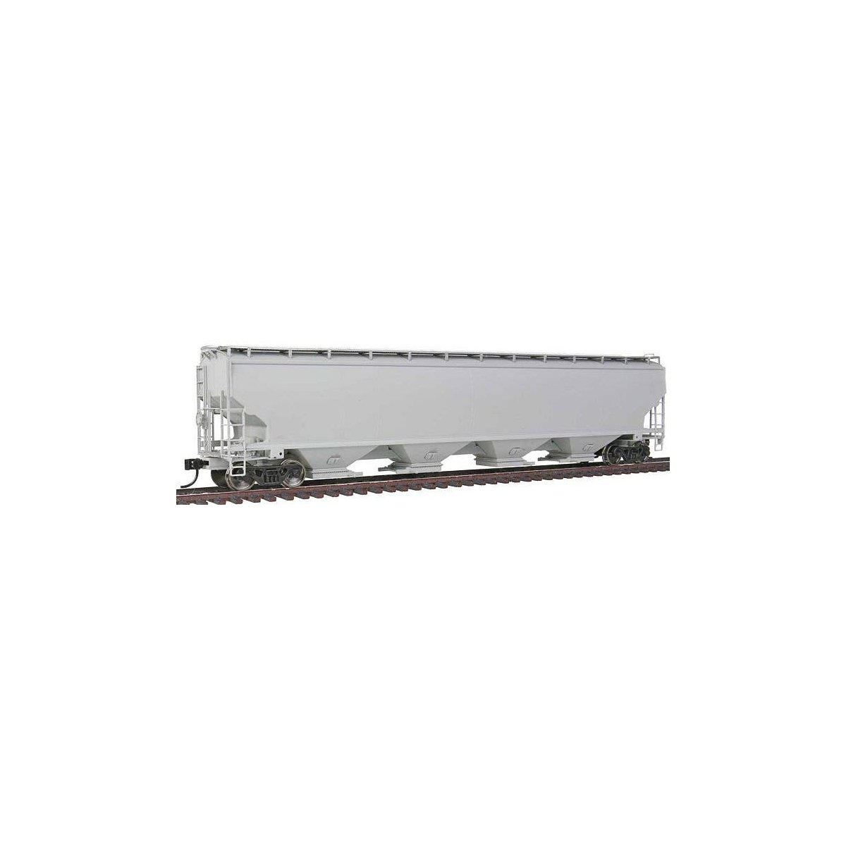 67′ Trinity 6351 4-Bay Covered Hopper - Ready to Run -- Undecorated, HO, WalthersProto 105800