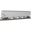 67′ Trinity 6351 4-Bay Covered Hopper - Ready to Run -- Undecorated, HO, WalthersProto 105800