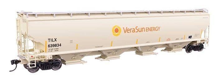 67′ Trinity 6351 4-Bay Covered Hopper - Ready to Run -- Vera Sun TILX 639834, HO, WalthersProto 110329