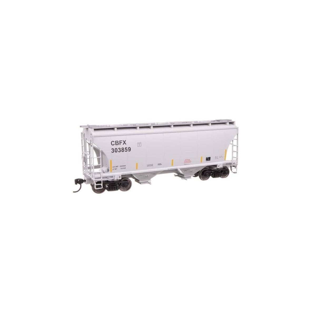 39′ Trinity 3281 2-Bay Covered Hopper - Ready-to-Run -- CBFX 303859, HO, WalthersMainline 49307