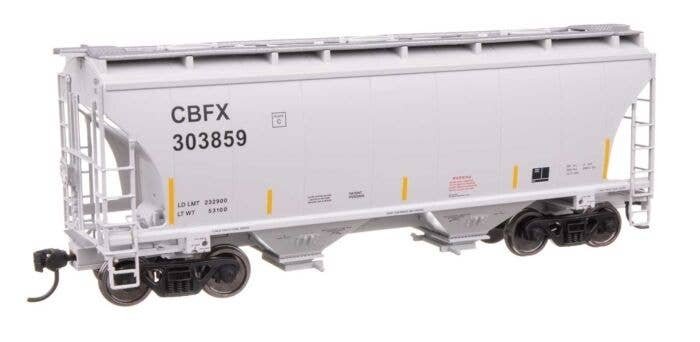 39′ Trinity 3281 2-Bay Covered Hopper - Ready-to-Run -- CBFX 303859, HO, WalthersMainline 49307