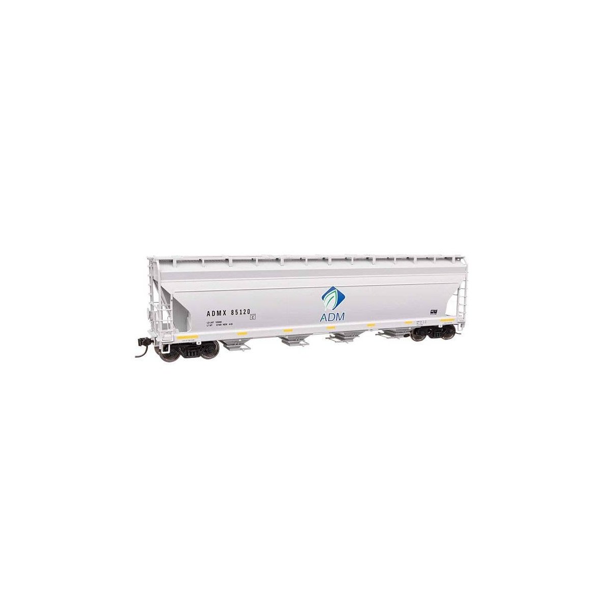 ACF 5250 4-Bay Centerflow Covered Hopper - Ready to Run -- Archer-Daniels-Midland 85120, HO, WalthersMainline 49206
