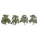 Professional Series Ash Trees -- 2′ 5.1cm Tall pkg(4), N, JTT Miniature Tree 94423