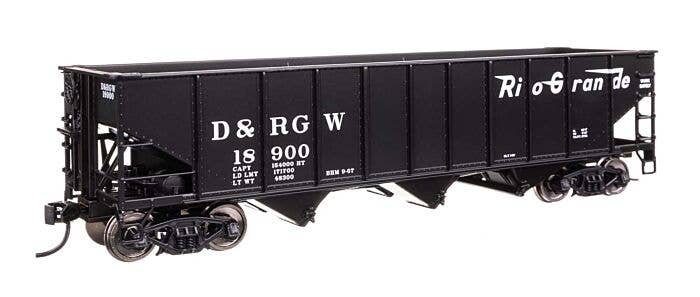 70-Ton AAR 3-Bay Open Hopper - Ready to Run -- Denver & Rio Grande Western 18900, HO, WalthersMainline 56745