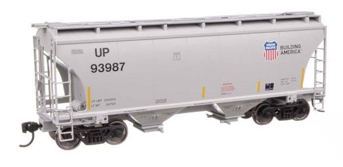 39′ Trinity 3281 2-Bay Covered Hopper - Ready-to-Run -- Union Pacific(R) 93987, HO, WalthersMainline 49327