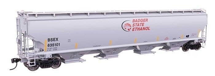 67′ Trinity 6351 4-Bay Covered Hopper - Ready to Run -- Badger State Ethanol BSEX 635101, HO, WalthersProto 110312