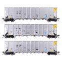 50′ RD-4 Hopper 3-Pack - Ready to Run -- American Electrical Power Service Corp. AEPX 20420, 20, HO, WalthersMainline 56867