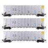 50′ RD-4 Hopper 3-Pack - Ready to Run -- American Electrical Power Service Corp. AEPX 20420, 20, HO, WalthersMainline 56867
