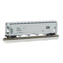Silver Series(R) 56′ ACF Center-Flow Covered Hopper - Ready to Run -- CSX Transportation 256, HO, Bachmann Industries 17501