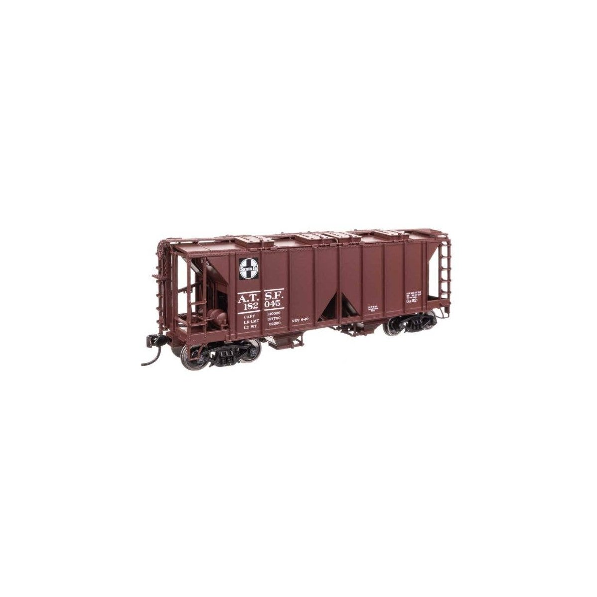 ACF 1958 Cu Ft Covered Hopper - Ready to Run -- Santa Fe 182045, HO, WalthersMainline 49705