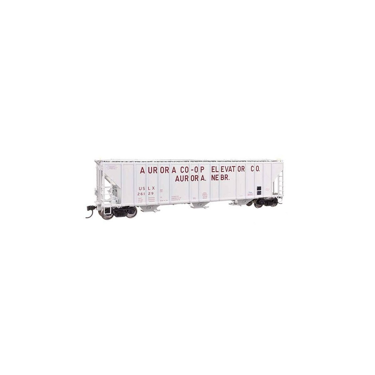 55′ Evans 4780 Covered Hopper - Ready To Run -- Aurora Coop USLX 26129, HO, WalthersProto 106180