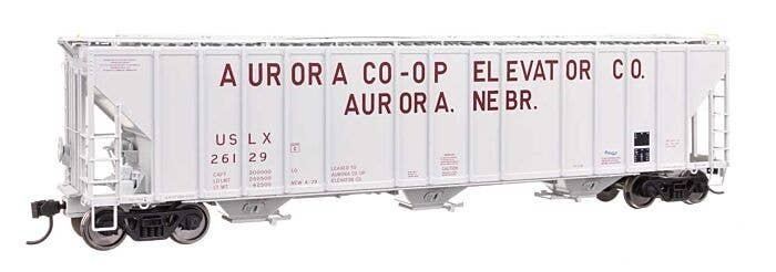 55′ Evans 4780 Covered Hopper - Ready To Run -- Aurora Coop USLX 26129, HO, WalthersProto 106180