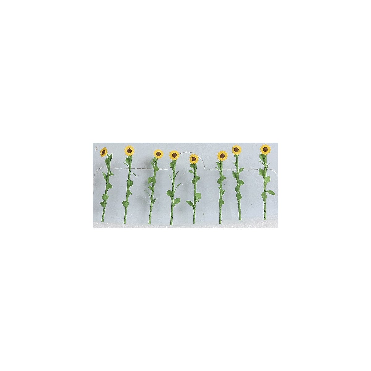 Sunflowers - Assembled -- 2′ 5cm Tall pkg(16), O, JTT Miniature Tree 95524