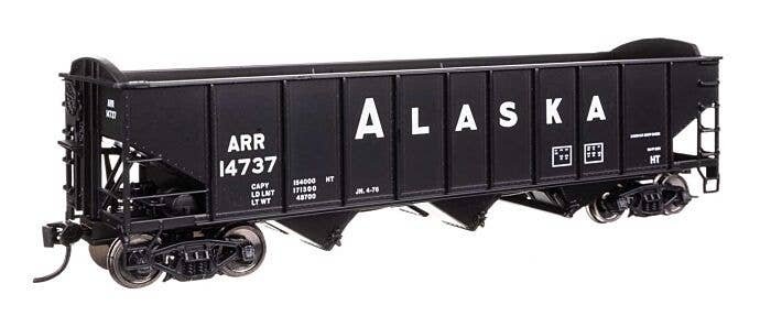 70-Ton AAR 3-Bay Open Hopper - Ready to Run -- Alaska 14737, HO, WalthersMainline 56735