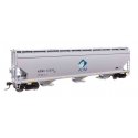 60′ NSC 5150 3-Bay Covered Hopper - Ready to Run -- Archer-Daniels-Midland 52235, HO, WalthersMainline 7737