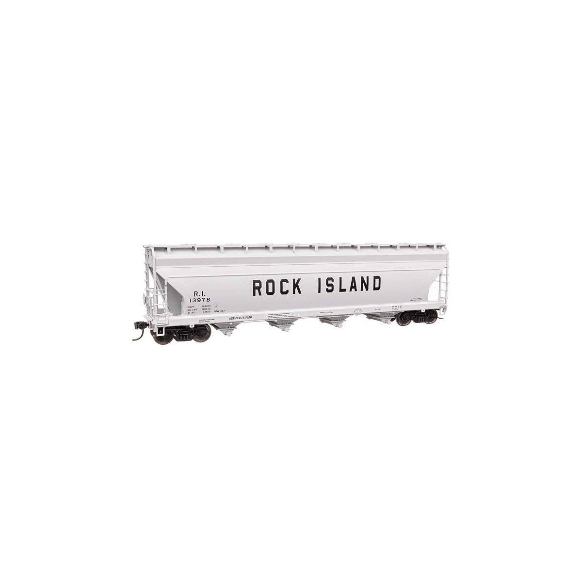 ACF 5250 4-Bay Centerflow Covered Hopper - Ready to Run -- Rock Island 13978, HO, WalthersMainline 49214