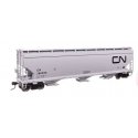 60′ NSC 5150 3-Bay Covered Hopper - Ready to Run -- Canadian National 386555, HO, WalthersMainline 7744