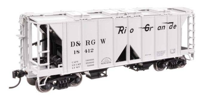 ACF 1958 Cu Ft Covered Hopper - Ready to Run -- Denver & Rio Grande Western(TM) 18412, HO, WalthersMainline 49712