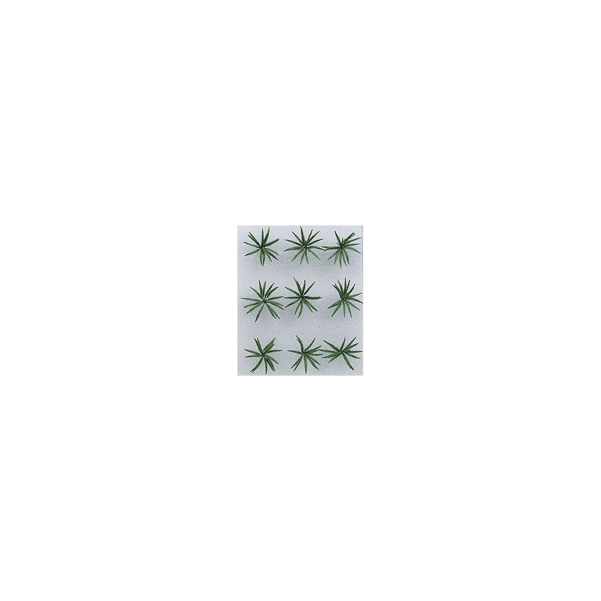 Ferns -- 1′ 2.5cm Wide pkg(9), O, JTT Miniature Tree 95534