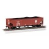 40′ Quad Hopper - Ready to Run - Silver Series(R) -- New Haven 81023 (Boxcar Red, Script Log, HO, Bachmann Industries 17624