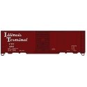 AAR 40′ Single-Door Steel Boxcar - Kit -- Illinois Terminal 458 (Boxcar Red, white, Script Lettering, HO, Accurail Inc 3565