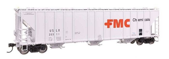 55′ Evans 4780 Covered Hopper - Ready To Run -- FMC USLX 20311, HO, WalthersProto 106189