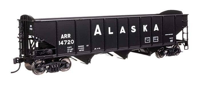 70-Ton AAR 3-Bay Open Hopper - Ready to Run -- Alaska 14720, HO, WalthersMainline 56734