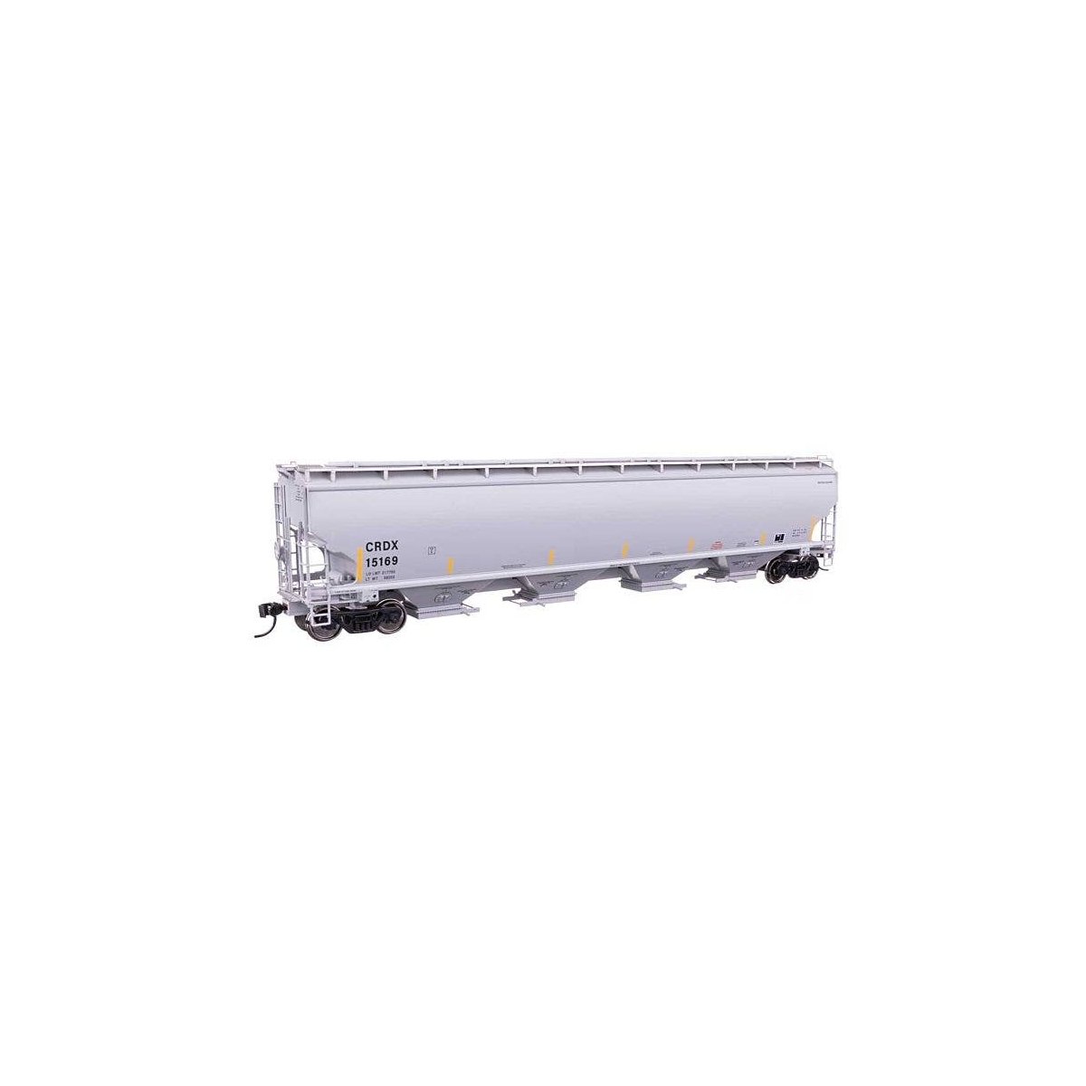67′ Trinity 6351 4-Bay Covered Hopper - Ready to Run -- Chicago Freight Car Leasing Co CRDX 15169, HO, WalthersProto 110317