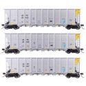 50′ RD-4 Hopper 3-Pack - Ready to Run -- American Electrical Power Service Corp. AEPX 20433, 20, HO, WalthersMainline 56868