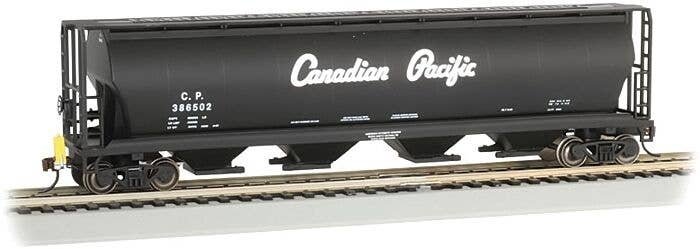 Canadian Cylindrical 4-Bay Grain Hopper, Flashing FRED - Ready to Run -- Canadian Pacific 38, HO, Bachmann Industries 73804