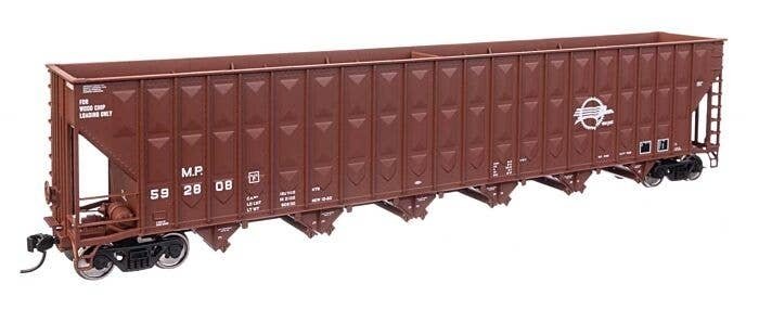 73′ Greenville 7,000 Cubic Foot Wood Chip Hopper - Ready to Run -- Missouri Pacific 592808, HO, WalthersMainline 56354