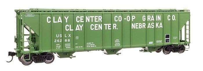 55′ Evans 4780 Covered Hopper - Ready To Run -- Clay Center USLX 26288, HO, WalthersProto 106183