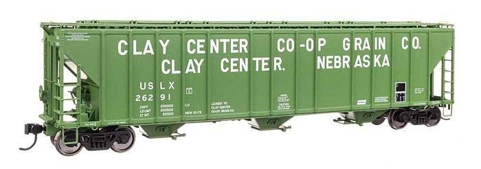 55′ Evans 4780 Covered Hopper - Ready To Run -- Clay Center USLX 26291, HO, WalthersProto 106184
