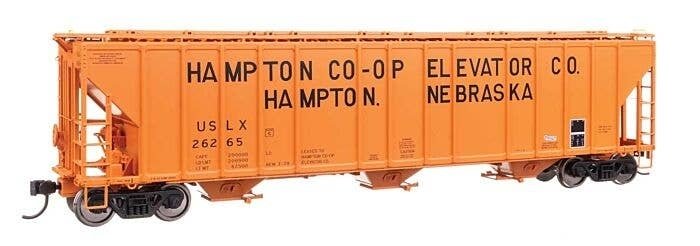 55′ Evans 4780 Covered Hopper - Ready To Run -- Hampton Co-op USLX 26265, HO, WalthersProto 106197