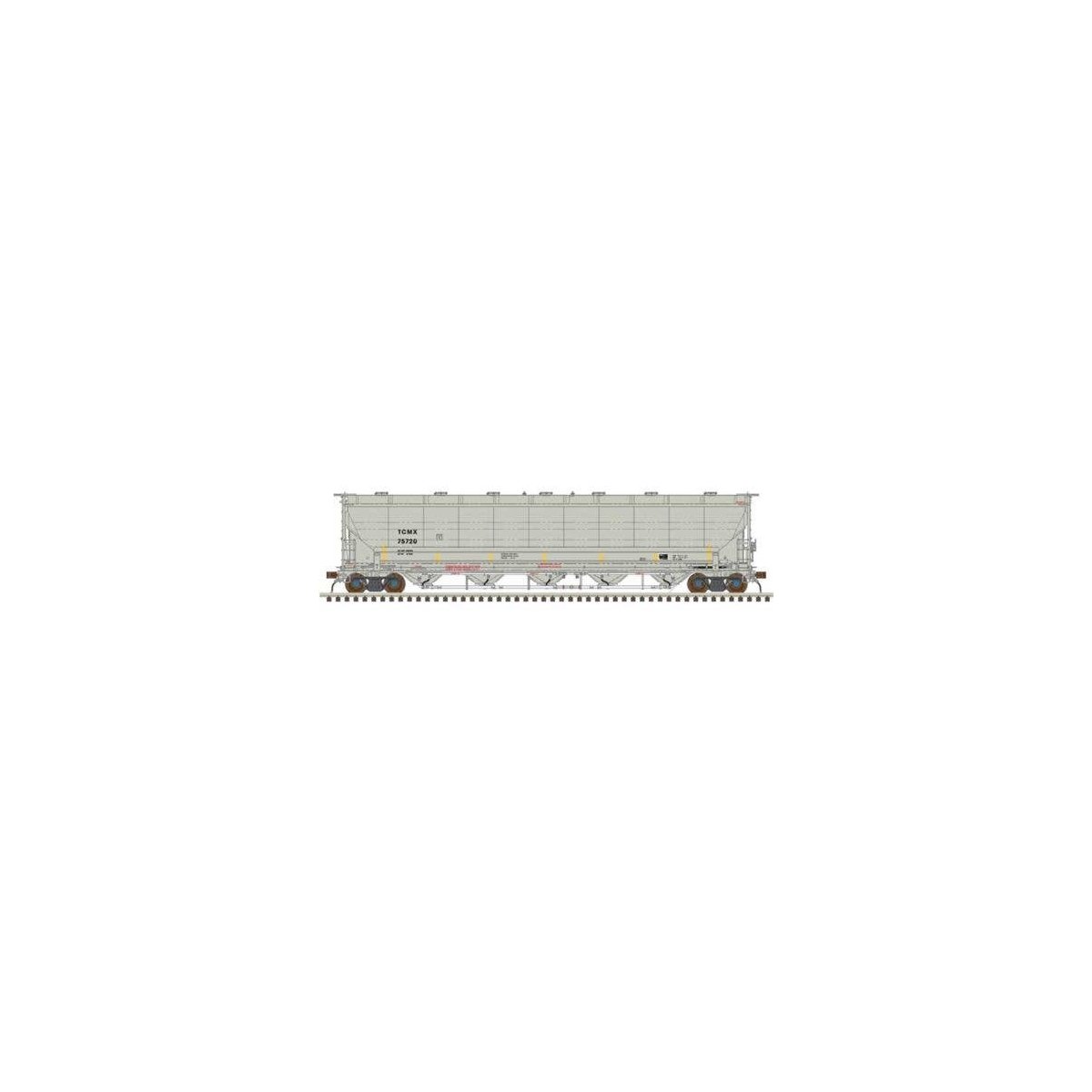 Trinity 5660 PD Covered Hopper - Ready to Run -- CIT Group TCMX 75733 (gray, black, y, N, Atlas Model Railroad Co. 50006860