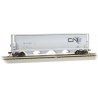 Canadian Cylindrical 4-Bay Grain Hopper - Ready to Run - Silver Series(R) -- Canadian Nation, HO, Bachmann Industries 19145