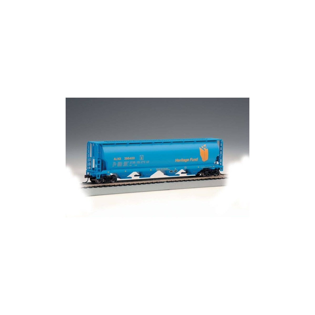 Canadian Cylindrical 4-Bay Grain Hopper - Ready to Run - Silver Series(R) -- Alberta Heritag, HO, Bachmann Industries 19139