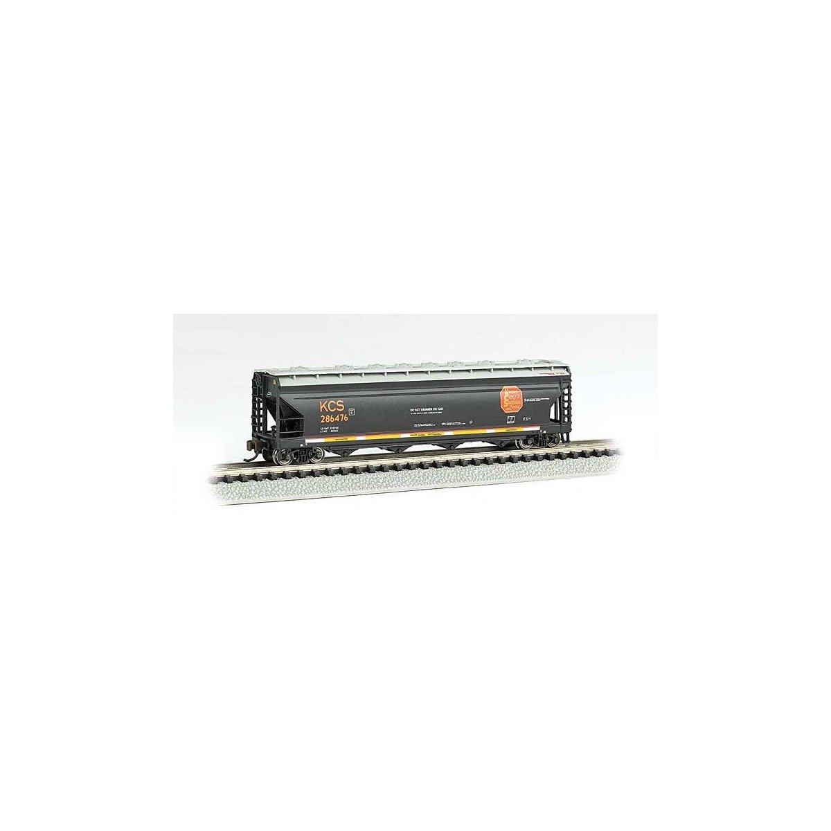 ACF 4-Bay Center-Flow Covered Hopper - Ready to Run -- Kansas City Southern 286476, N, Bachmann Industries 17556