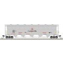 Trinity PD5000 Covered Hopper - Ready to Run -- ConAgra Mills CAGX 95121 (gray, red), N, Atlas Model Railroad Co. 50005671