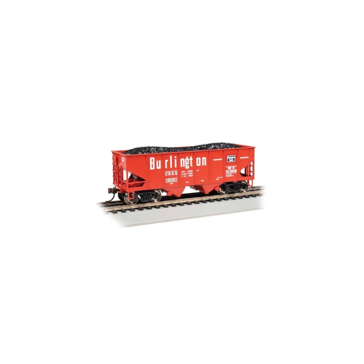 USRA 55-Ton Outside-Braced Hopper with Load - Ready to Run - Silver Series(R) -- Chicago, Bu, HO, Bachmann Industries 19518