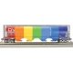 Canadian Cylindrical 4-Bay Grain Hopper, Flashing FRED - Ready to Run -- Canadian National (, HO, Bachmann Industries 73805